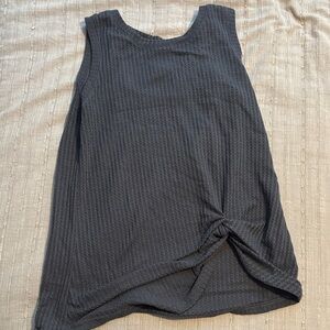 Amazon Charcoal Textured Tank Top